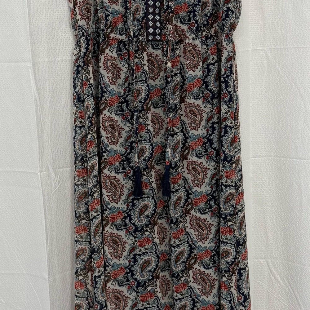 Paisley Print Maxi Dress